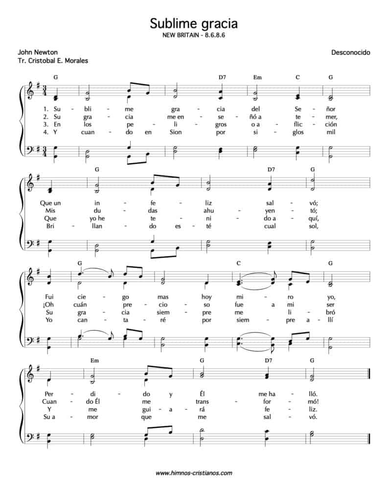 Sublime gracia del Señor - Himnos Cristianos