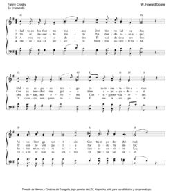 Salvo en los fuertes brazos