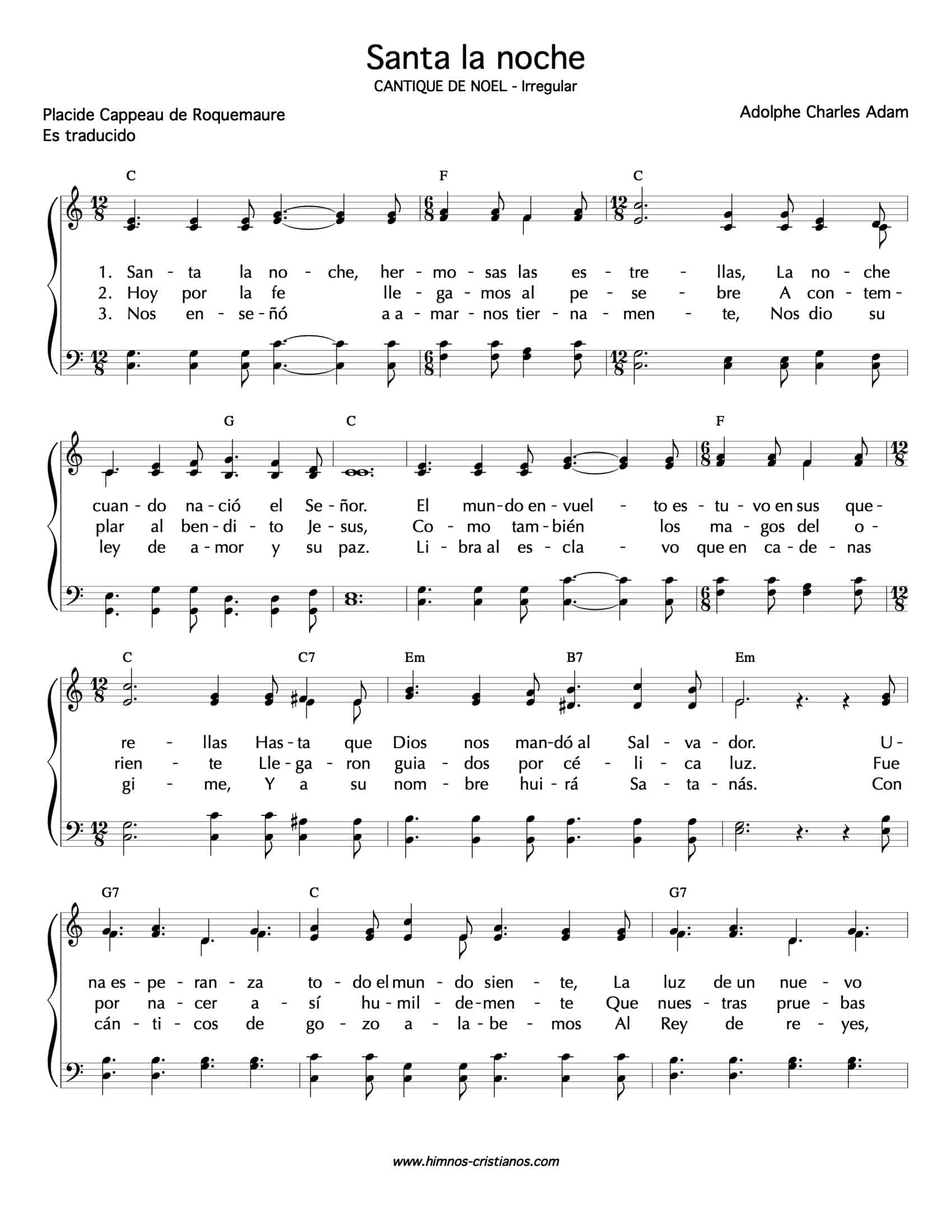 Santa la noche - Himnos Cristianos