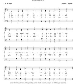 Oye lo que la voz celeste dice