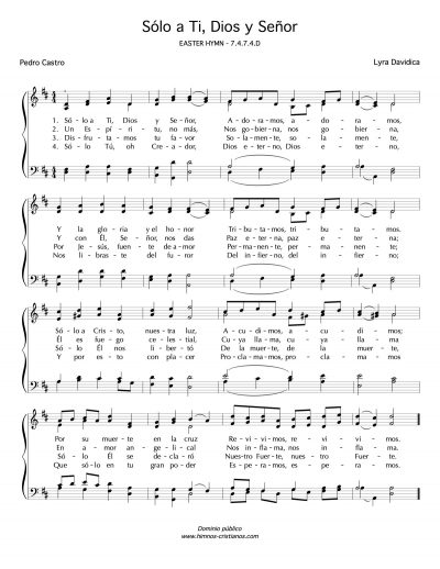 Sólo a Ti Dios y Señor